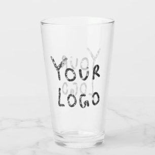 Verre Simple logo personnalisé élégant minimal ici entre