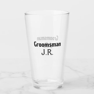 Verre SIMPLE MINIMAL ajoutez votre nom témoin personnali