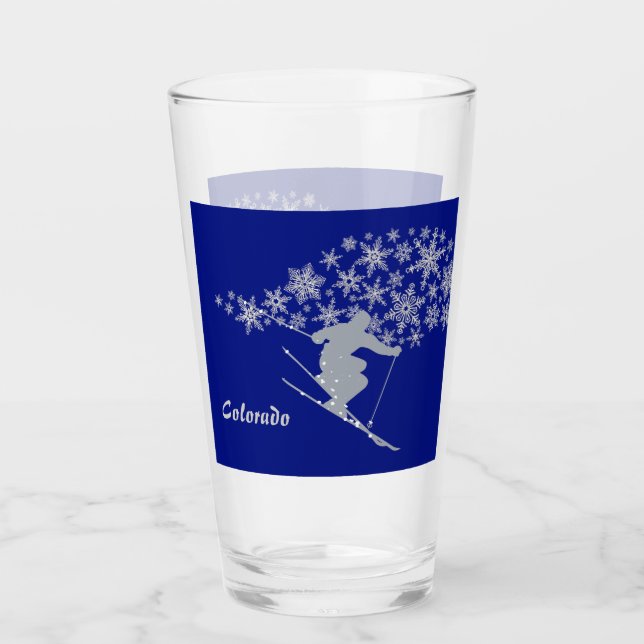 Verre Ski de neige Blue Colorado (Devant)