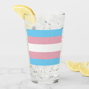 Verre SlipperyJoe's transgenre pride drapeau de la diver