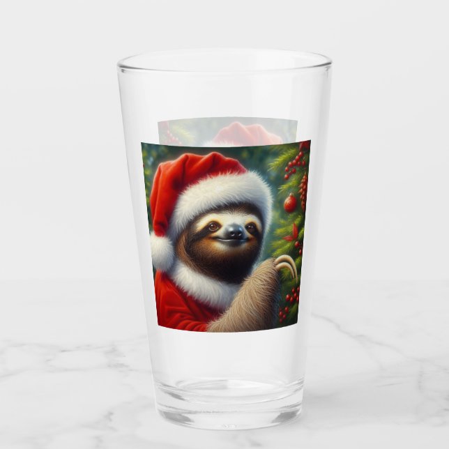 Verre Sloth Santa Claus (Devant)