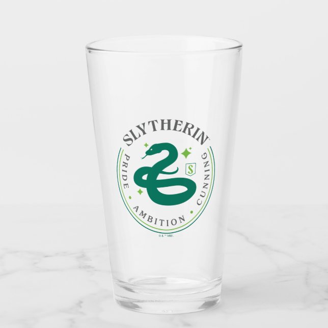 Verre SLYTHERIN™ Insigne de fierté de la Maison du serpe (Devant)