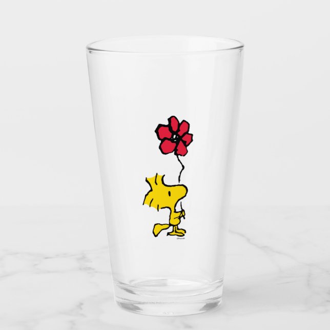 Verre Snoopy So Sweet Flower Motif (Devant)