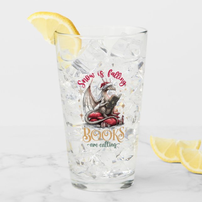 Verre Snow Is Falling, Books Are Calling  (Devant glace)