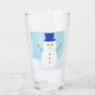 Verre snowman art