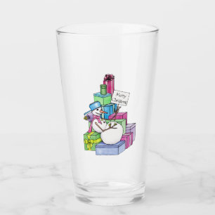 Verre Snowman chahut sur les cadeaux