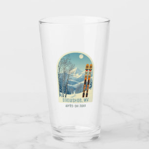 Verre Snowshoe West Virginia USA bière de ski vacances