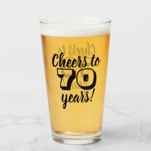 Verre soixante-dixième Acclamations d'anniversaire à 70
