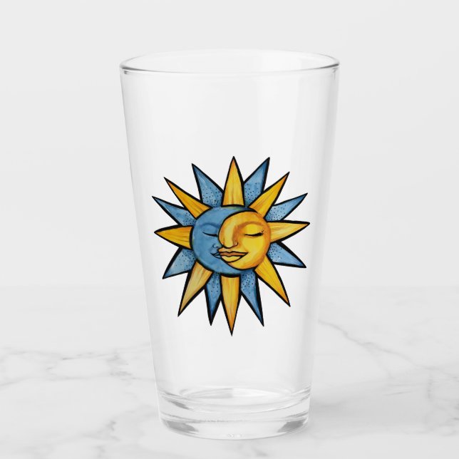 Verre Soleil et Lune (Devant)