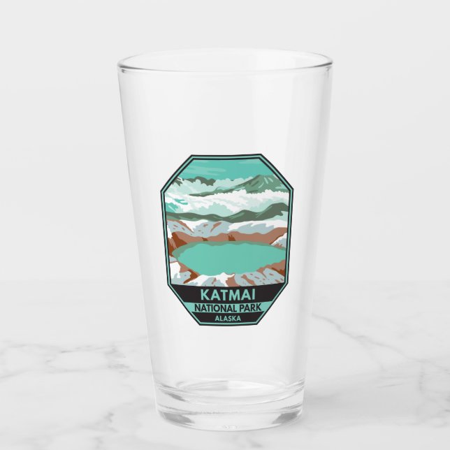 Verre Sommet du parc national Katmai Crater Lake Alaska (Devant)
