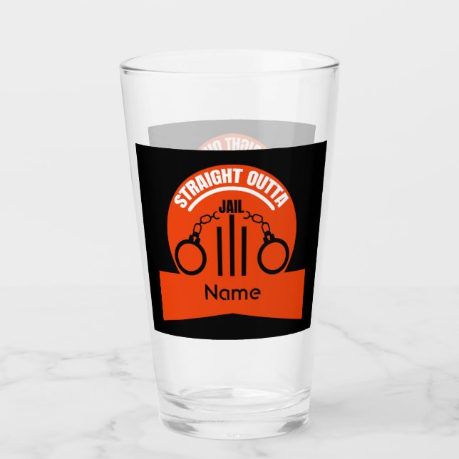 Verre Sortez De Prison Libération Cadeau (Devant)