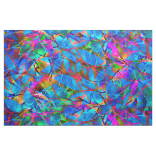 Verre souillé d'abrégé sur floral tissu