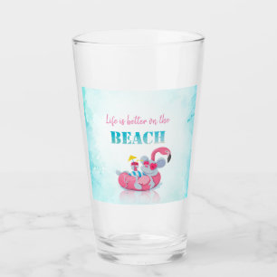 Verre Souris mignonne Plage élégante