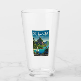 Verre St Lucia Caribbean Jewel 