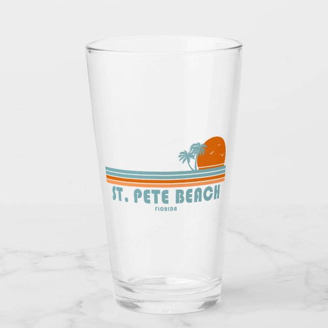 Verre St. Pete Beach Floride Palmiers solaires (Devant)