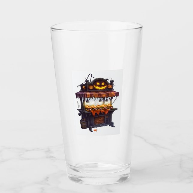 Verre Stand de chien chaud hanté (Devant)