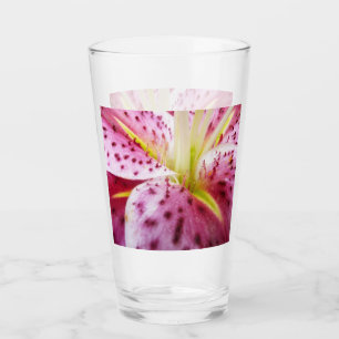 Verre Stargazer Lily brillant Magenta Floral