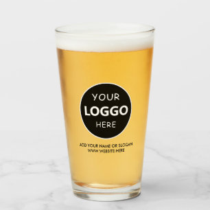 Verre Steins à bière personnalisables Logo & business