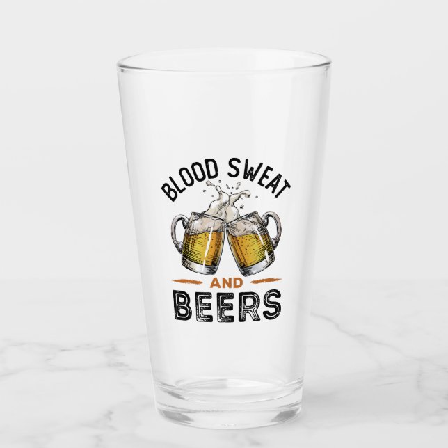 Verre Sueur de sang et bières Apprentissage de la bière (Devant)
