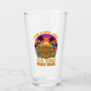 Verre Suivez-moi au bar Tiki Party luau hawaïen 