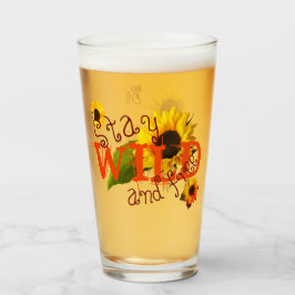 Verre Sunflower Stay Wild and Free