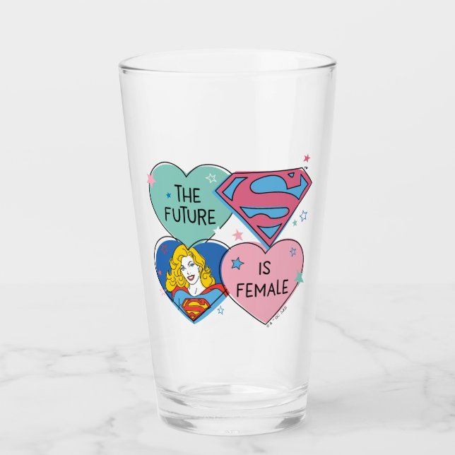 Verre Supergirl "L'avenir est féminin" (Devant)