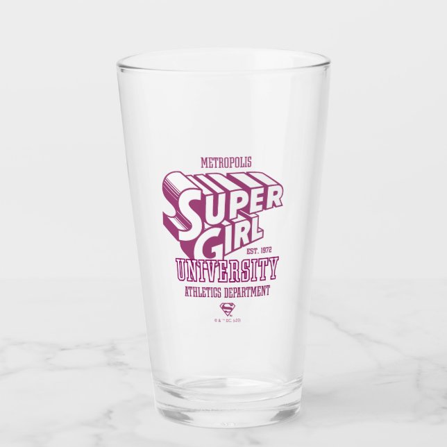 Verre Supergirl Metropolis University Athletics Départem (Devant)