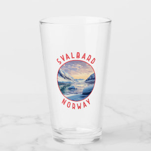 Verre Svalbard Norvège Cercle en détresse rétro