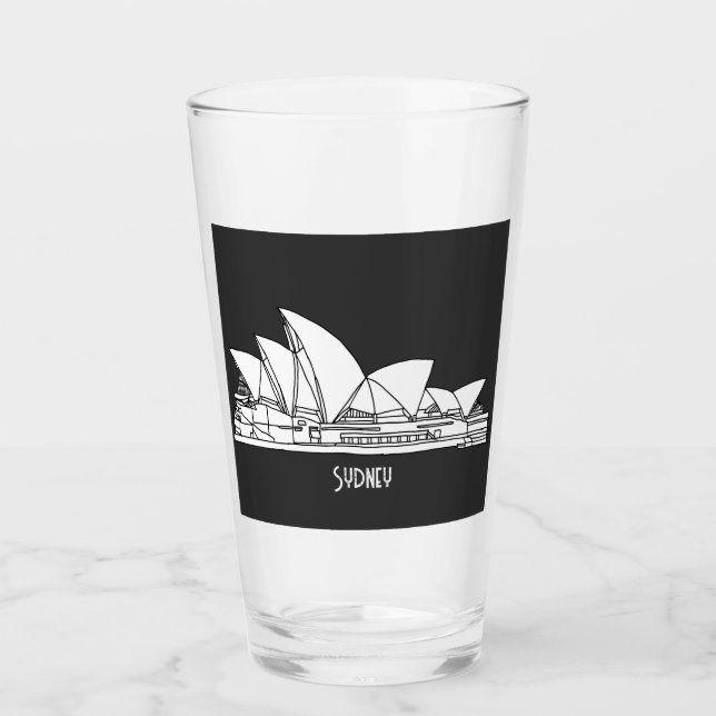 Verre Sydney Opera House Australie dessin Sweat - shirt  (Devant)