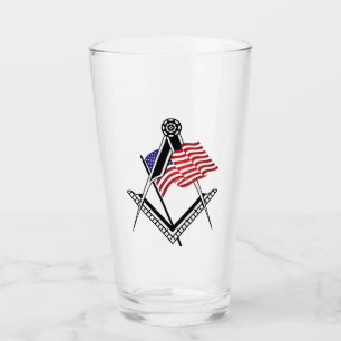 Verre Symbole de la franc-maçonnerie américaine