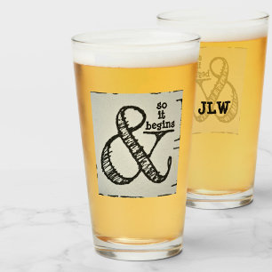 Verre Symbole de l'esperluette et donc ça commence à s'a