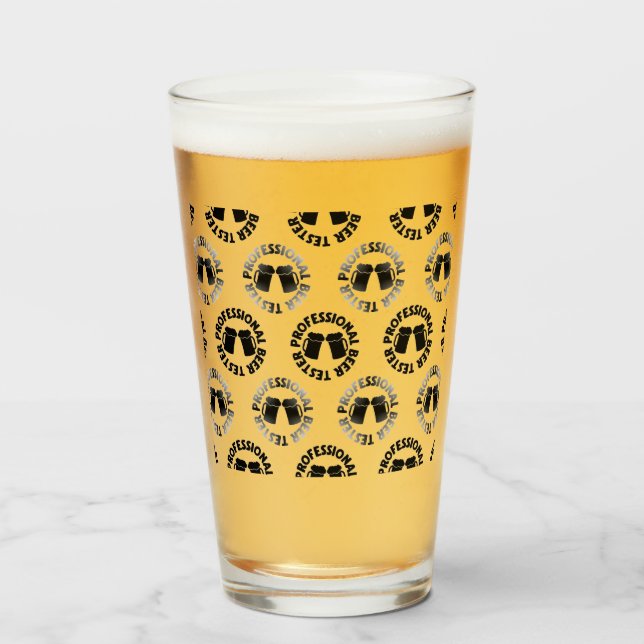 Verre Tâcheuse de bière professionnelle (Devant (rempli))
