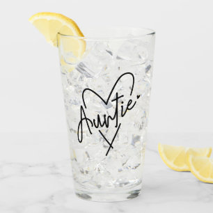 Verre Tante Coeur Cadeaux pour la Tante