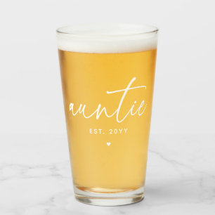 Verre Tante Elégante Typographie Nouvelle Tante