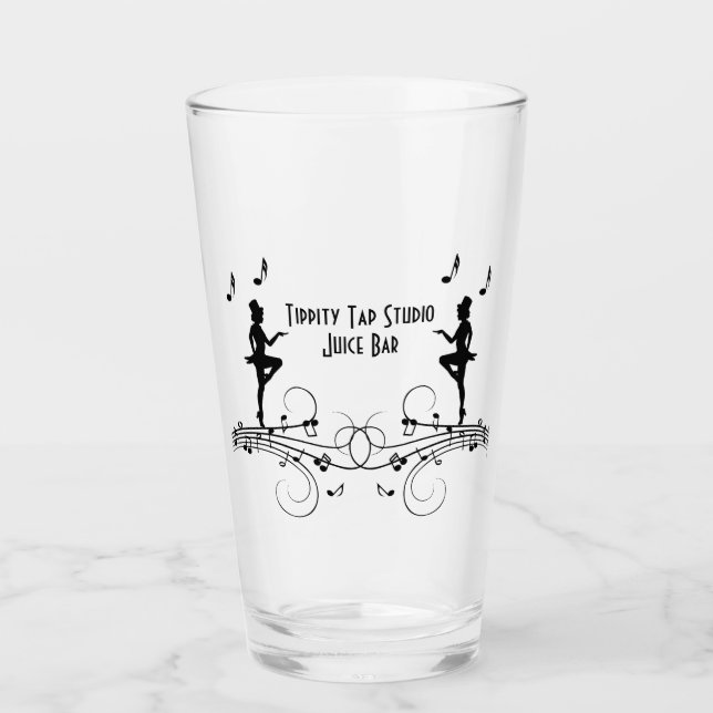 Verre Tap Dancers Music Design (Devant)