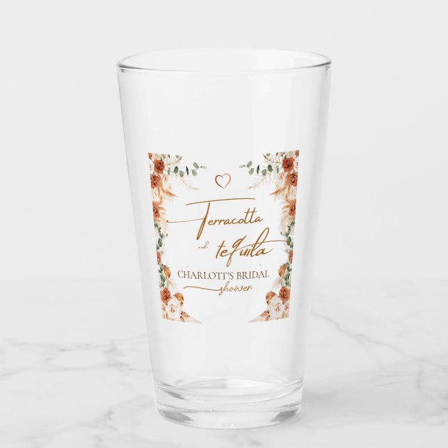 Verre Tasse en terre cuite et tequila pour enterrement d (Devant)