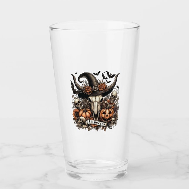Verre Taureau Halloween Vache (Devant)