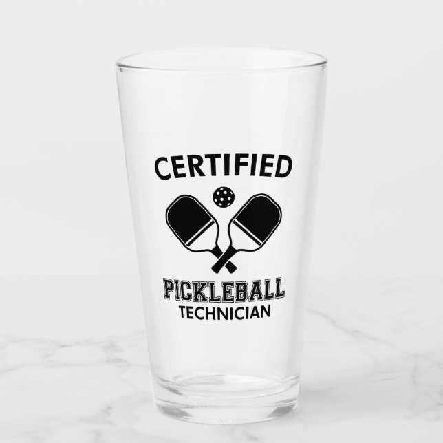 Verre Technicien certifié en Pickleball (Devant)
