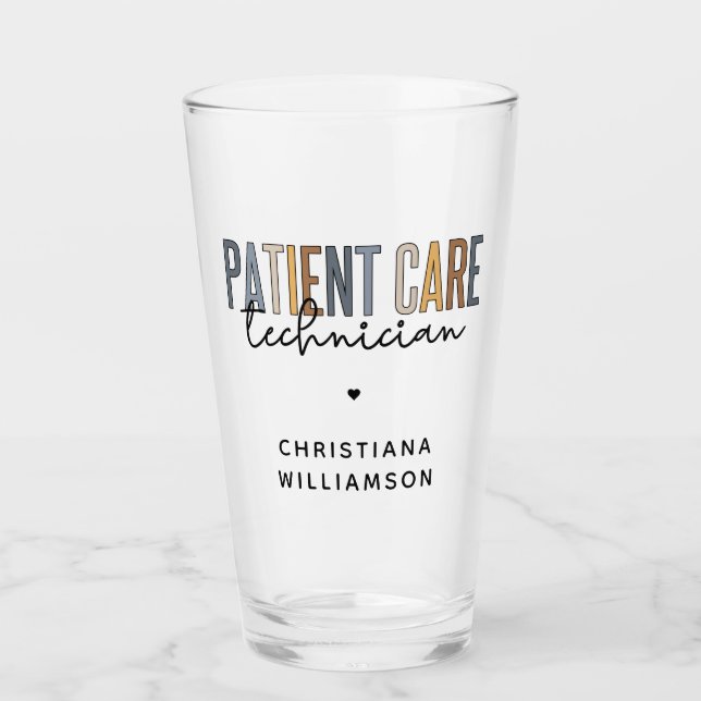 Verre Technicien en soins aux patients sur mesure Cadeau (Devant)