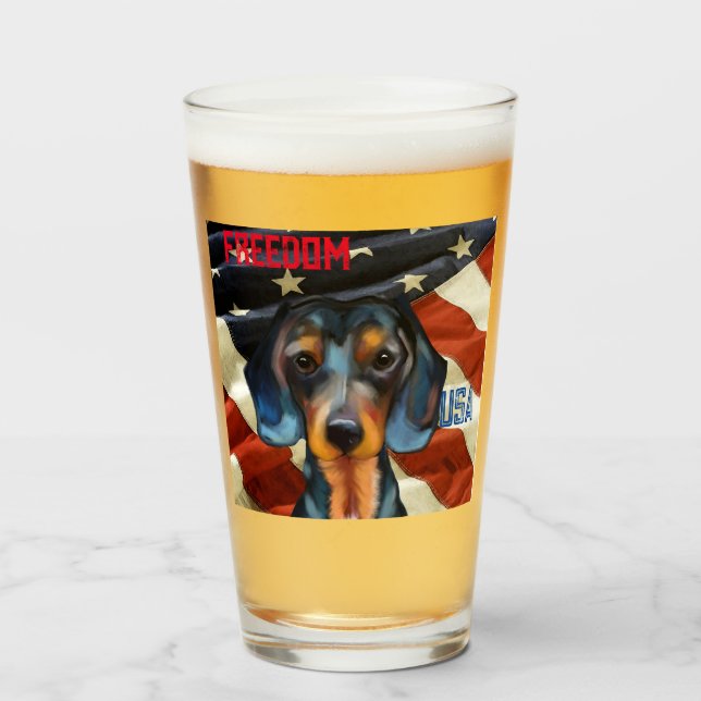 Verre Teckel      (Devant (rempli))