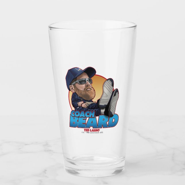 Verre Ted Lasso | Coach Beard Bobblehead (Devant)