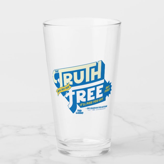 Verre Ted Lasso | La Vérité Vous Libérera (Devant)