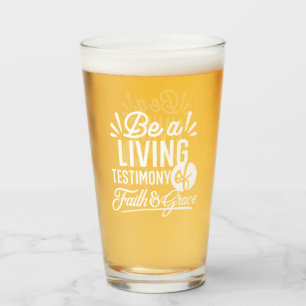 Verre Témoignage de vie spirituelle Citation de foi et d