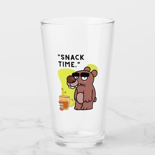 VERRE TEMPS DE SNAK ! - FUNNY-ANIMAL- COFFEE-COOKIES (Devant)