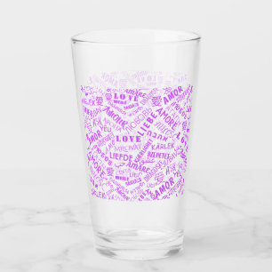 Verre texte amour ou choisir la couleur