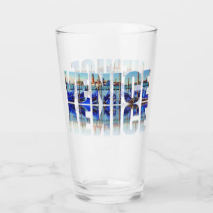Verre Texte de Venise avec réflexion