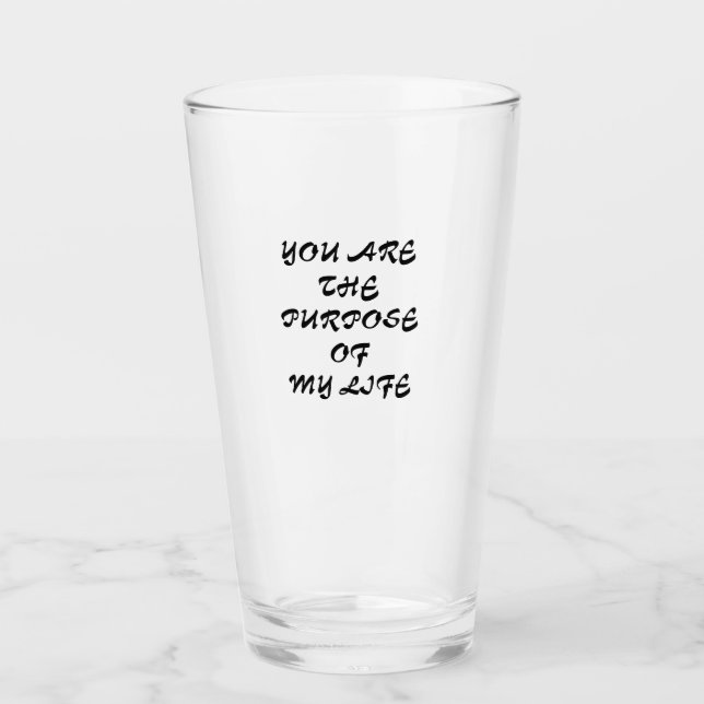 VERRE TEXTE INSPIRATIONNEL, DISCOURS, CITATIONS, FUNNY (Devant)