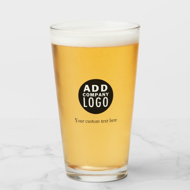 Verre Texte Personnalisé Ajouter Un Logo (Devant (rempli))