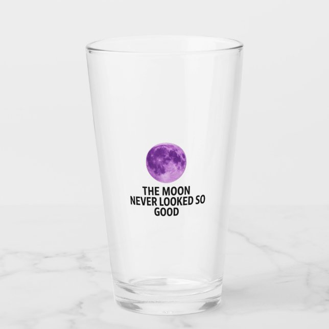 Verre The Moon Never Looked So Good T-Shirt (Devant)