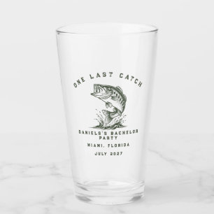 Verre Thème poisson Fête de bachelor personnalisée sur l